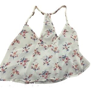 Forever 21 Floral V-Neck Cropped Cami
